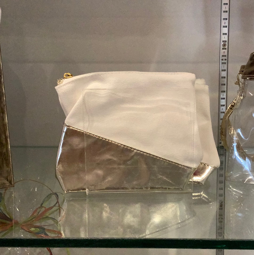 Makeup Bag Metallic Gold Dipped