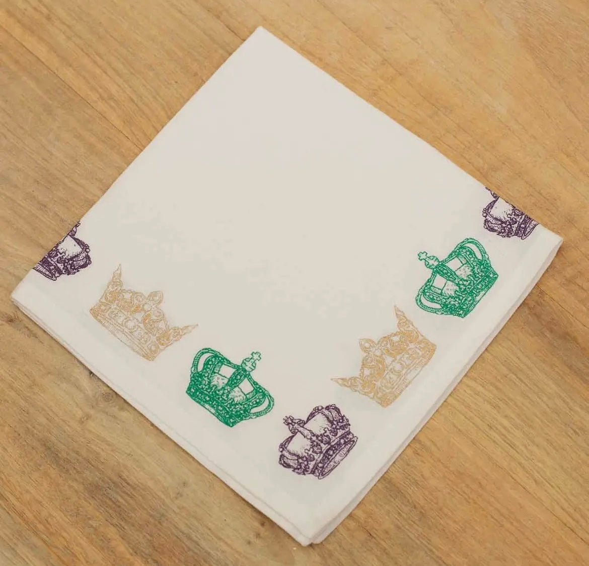 Elizabeth Crown Napkin White/Multi 18x18