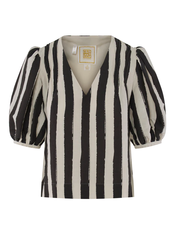 Penny Top - Stripe Noir