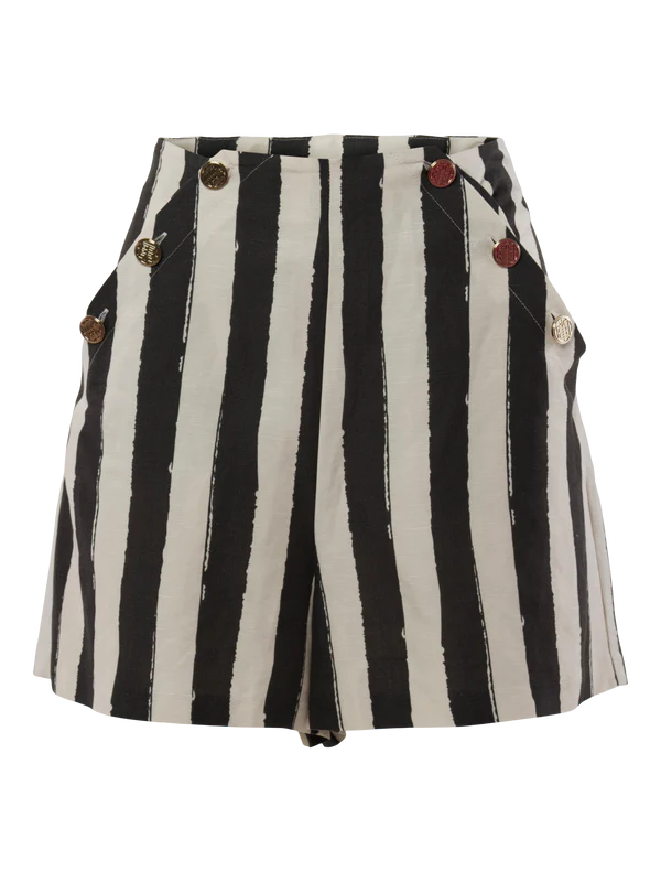 Saylor Short - Stripe Noir