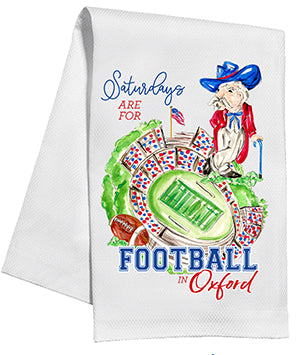 SATURDAYS ARE FOR FOOTBALL KITCHEN TOWEL