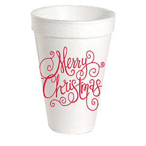 RB Holiday Styrofoam Cups