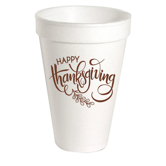 RB Holiday Styrofoam Cups