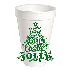 RB Holiday Styrofoam Cups