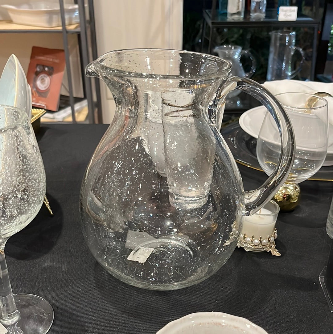 Tag Bubble Glass Pitcher