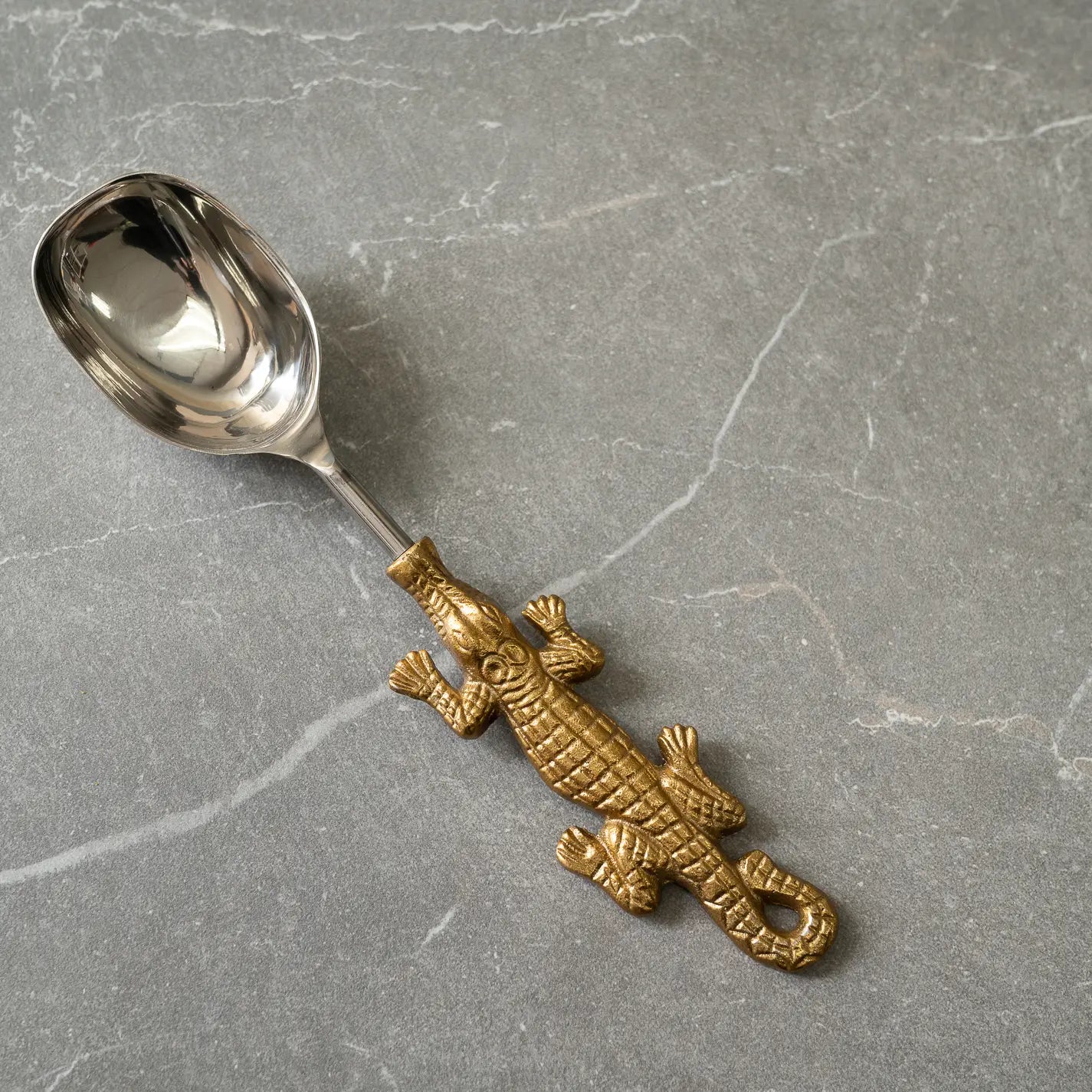 Crocodile Gold Ice Scoop