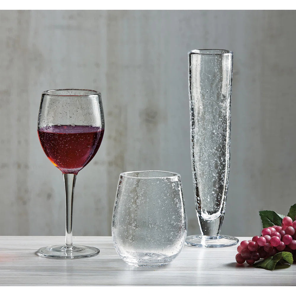 Tag Bubble Glass Wine Glass