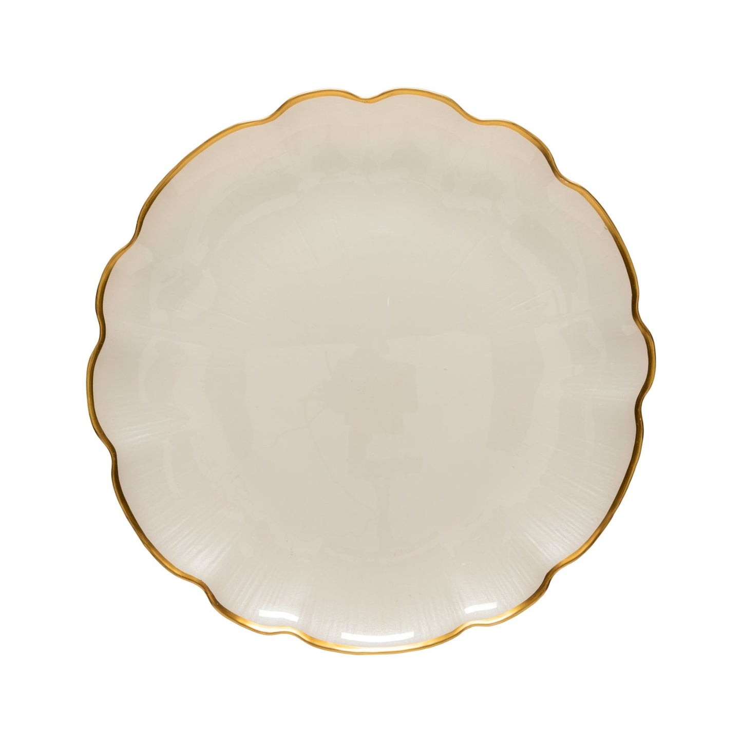 Glass Scallop Charger Plate - Francesca