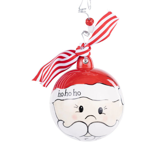 Santa Ball Ornament