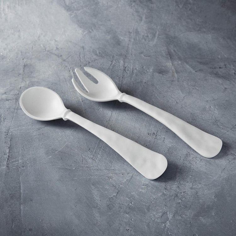 BB VIDA Nube Large Salad Servers (White)