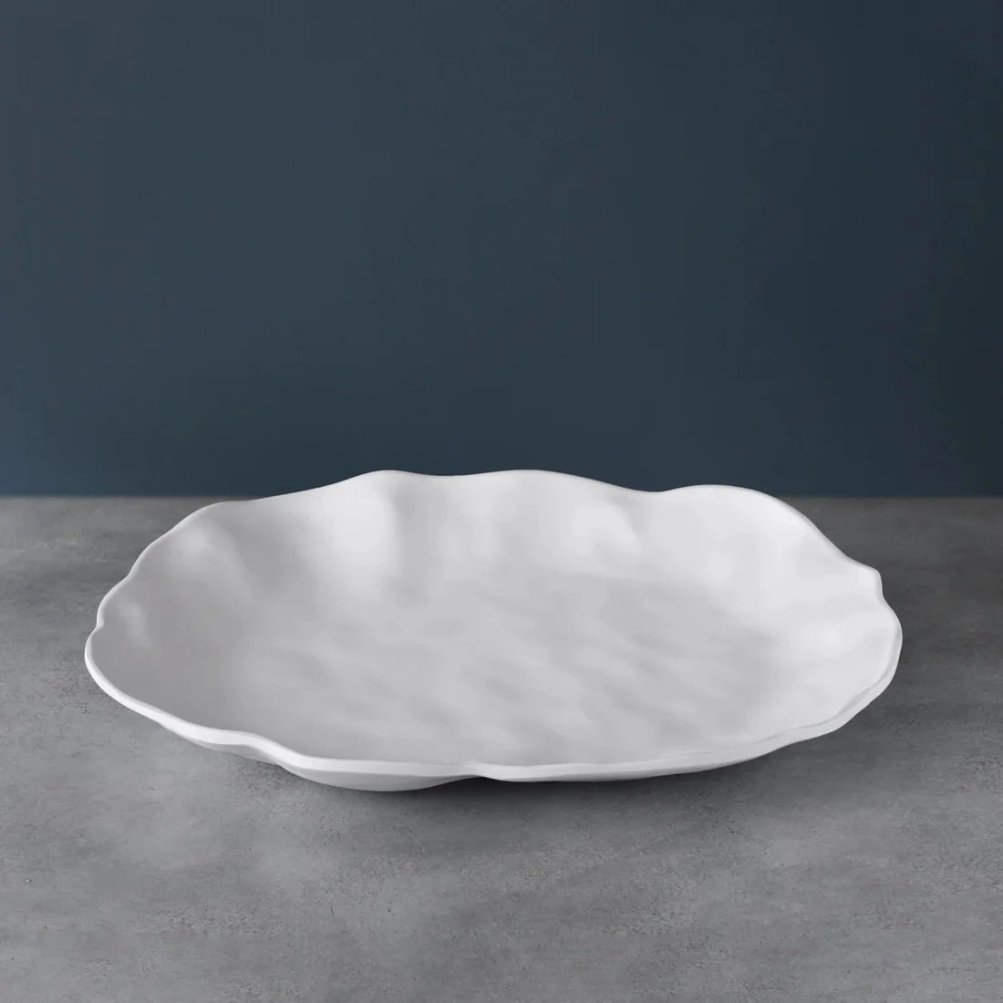 BB VIDA Nube Large Oval Platter (White)