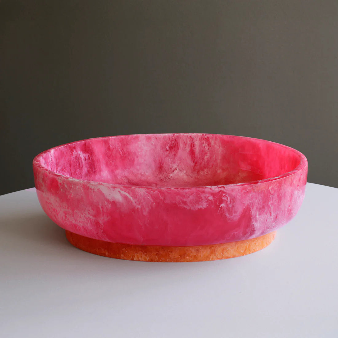 BB RESIN Rio Large Oval Bowl with Base