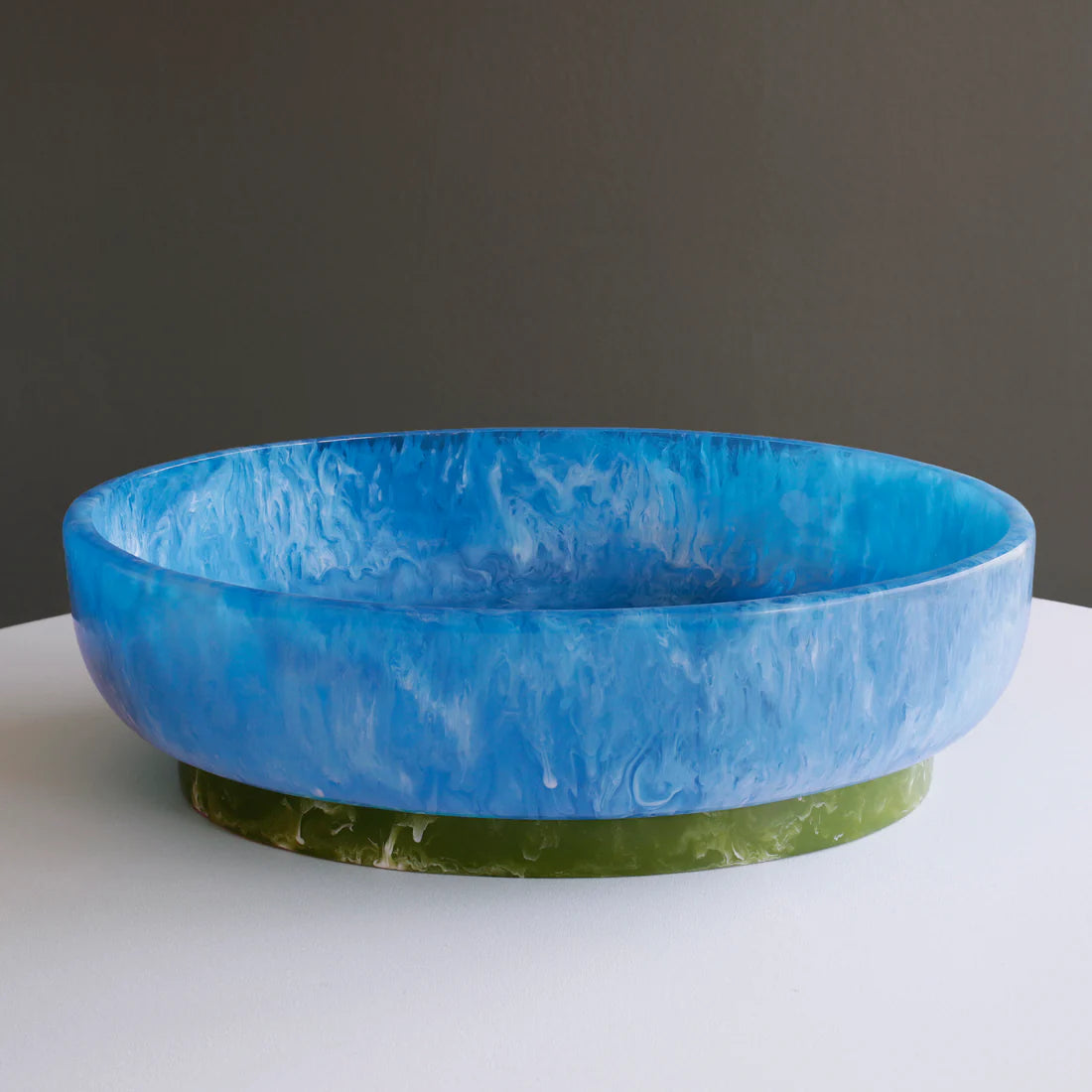 BB RESIN Rio Large Oval Bowl with Base