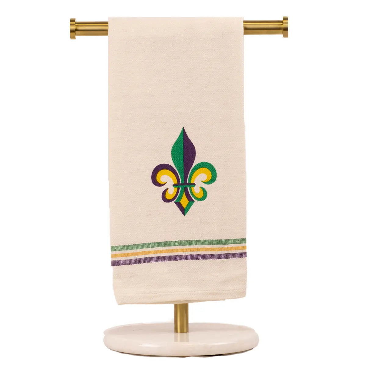 Napoleon Fleur De Lis Hand Towel Cream/Multi 20x28