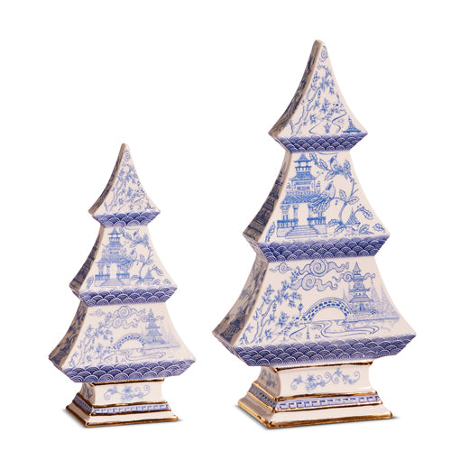 BLUE CHINOISERIE TREES