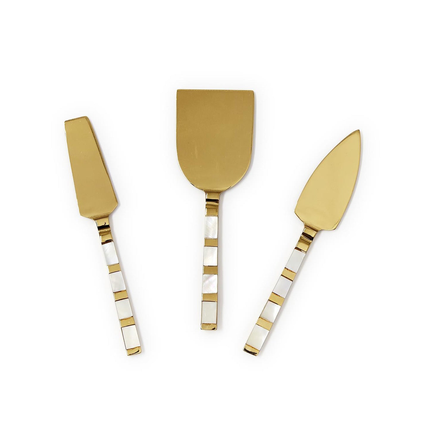 Mother of Pearl Cheese Knives in Gift Box