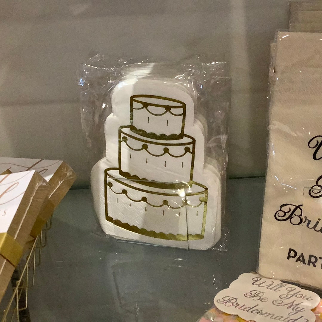 Wedding Cake Shaped Napkin