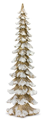 Gold Flocked Christmas Trees