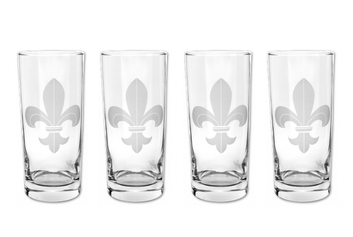 Mignon Faget Fleur de Lis Tumblers