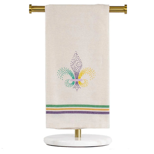 Chartres Fleur Hand Towel Cream/Purple/Green/Yellow 20x28