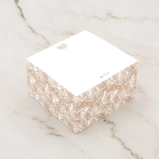 La Couronne Note Cube White/Gold 3x3