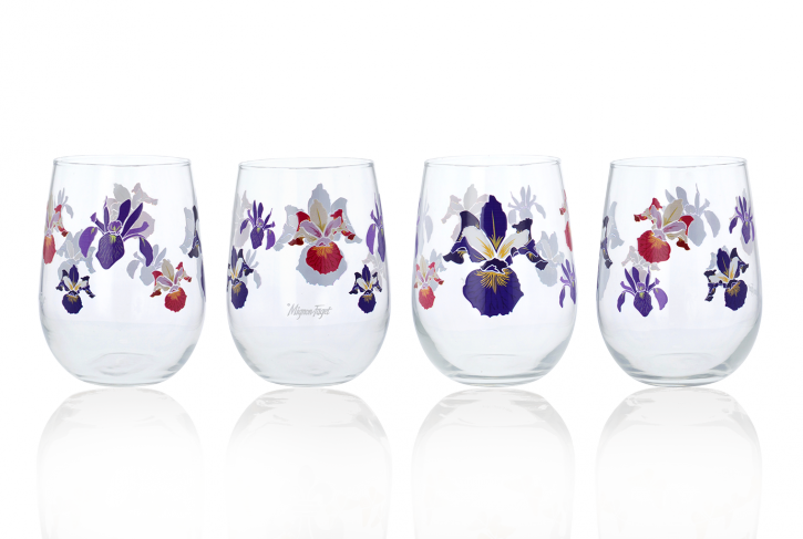 Mignon Faget Iris Stemless Glasses