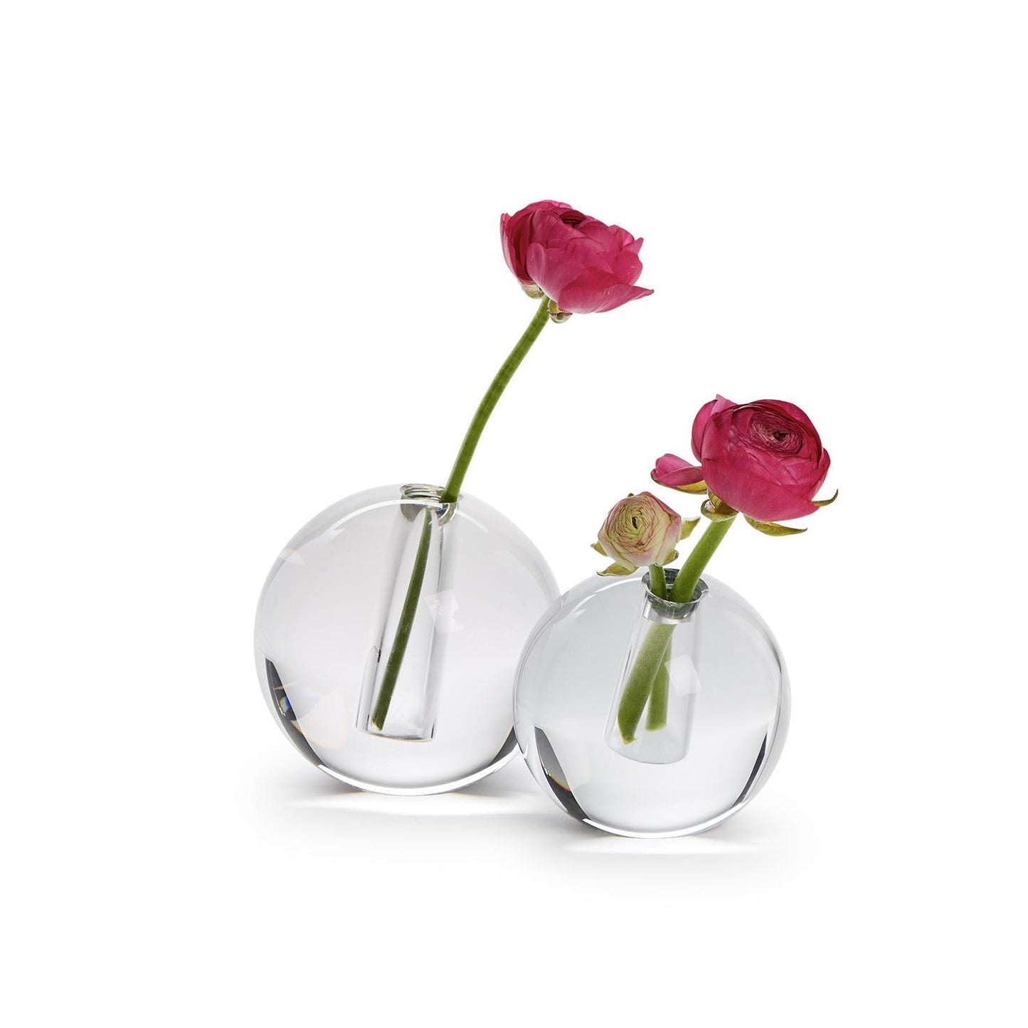 Perfect Circles Crystal Vases - Crystal Clear Glass