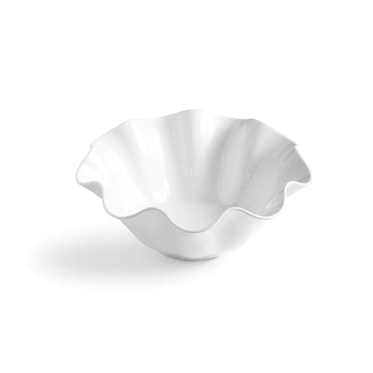 Q Squared Small White Clam Melamine Serving Platter