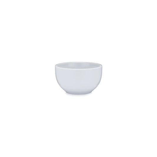 Q Squared Diamond White Melamine Round Dip Bowl