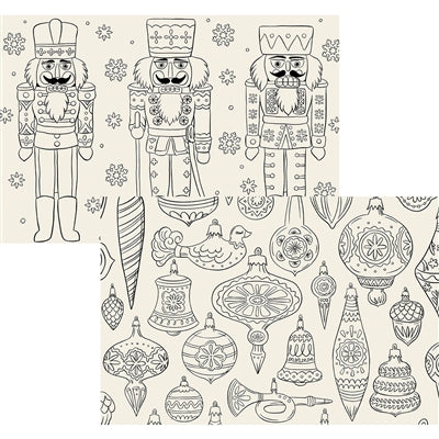 Holiday Coloring Paper Placemat