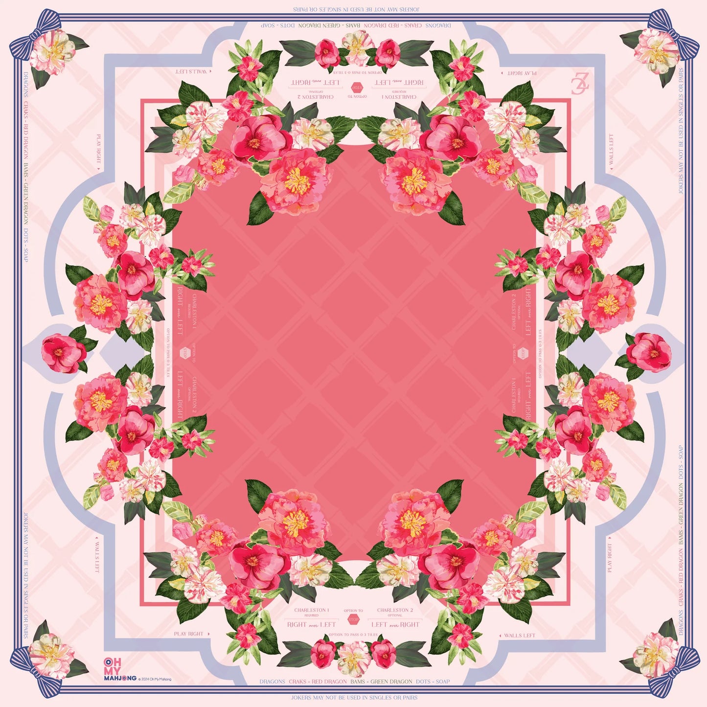 Camellia Mahjong Mat