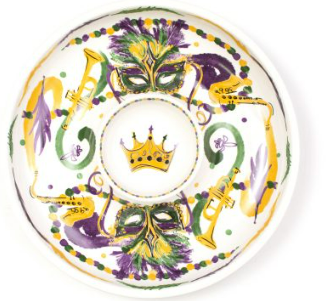 Chip and Dip Bowl/ Mardi Gras Mask