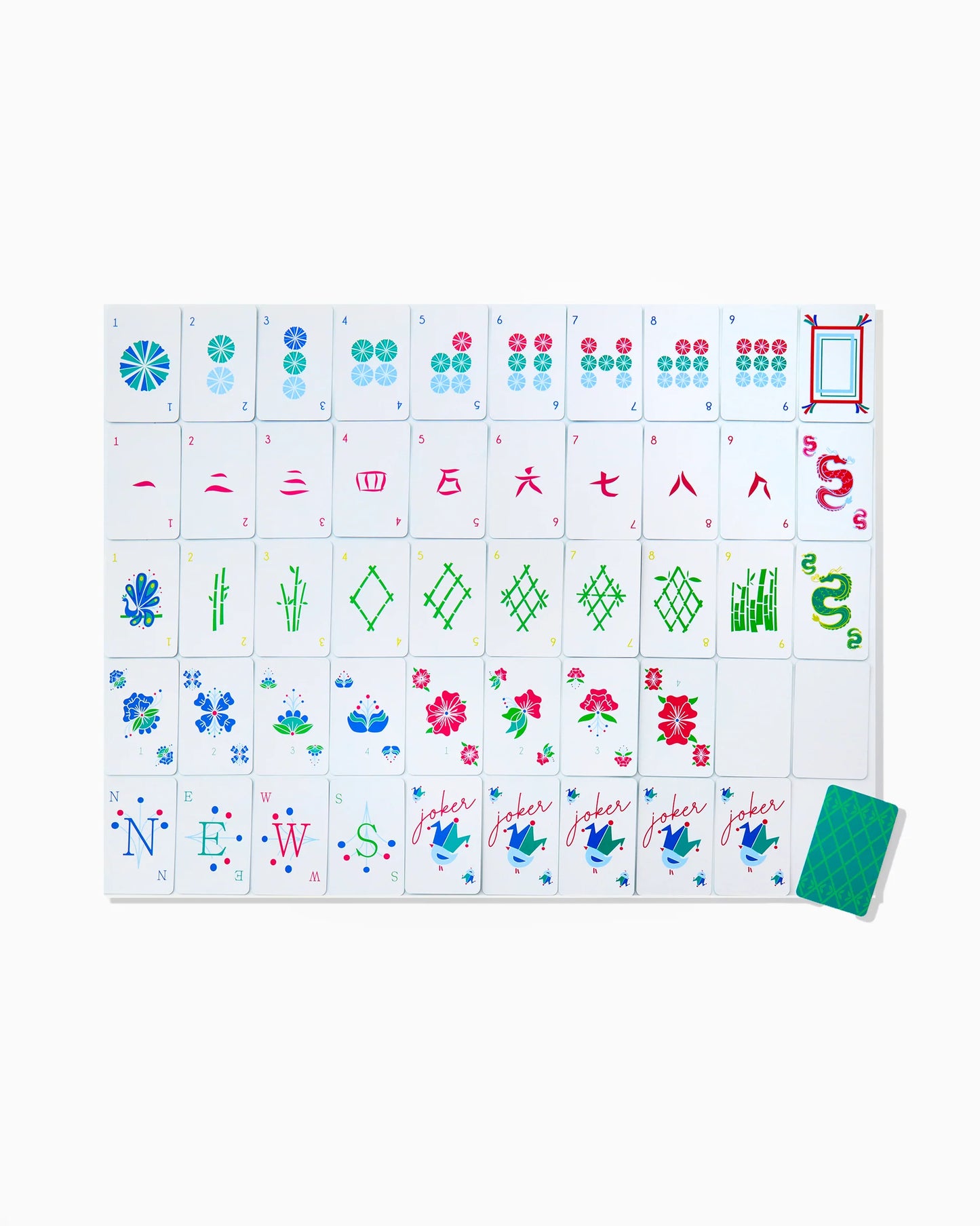 Birdie Mahjong Playing Cards