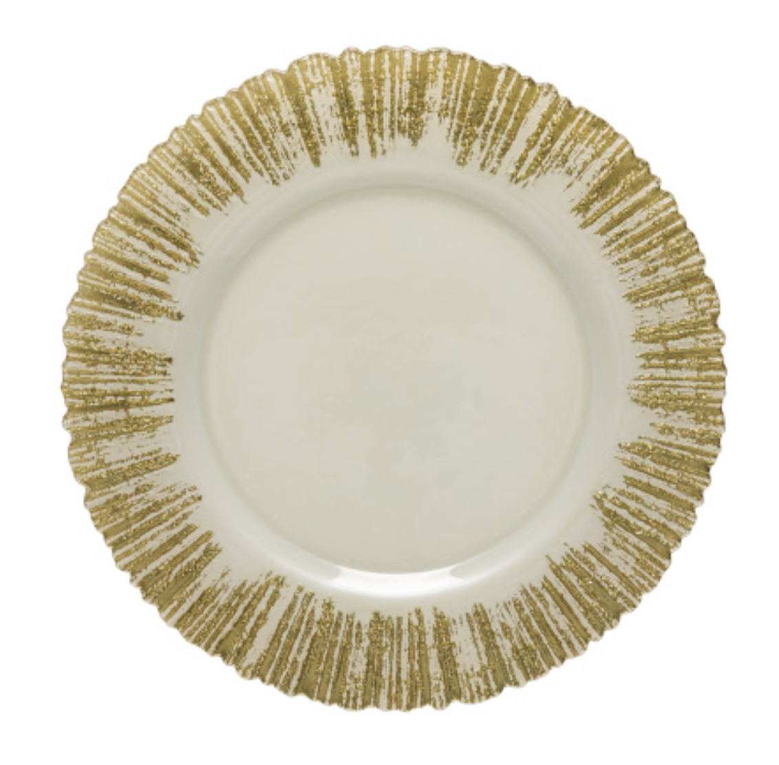 Glass Sunburst Charger Plate - Gianna