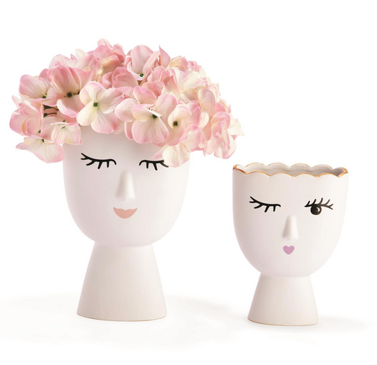 Margaux Vase Includes Wink and Smile - Porcelain