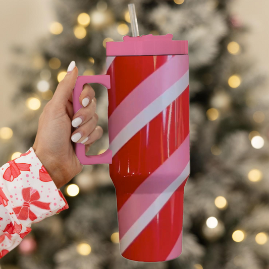 To Go Tumbler Candy Cane 30oz