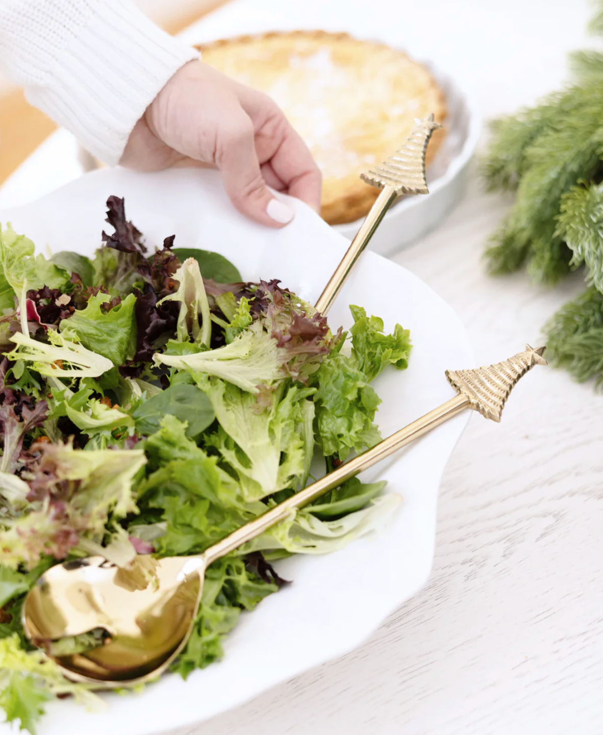 Salad Server Set | Trees