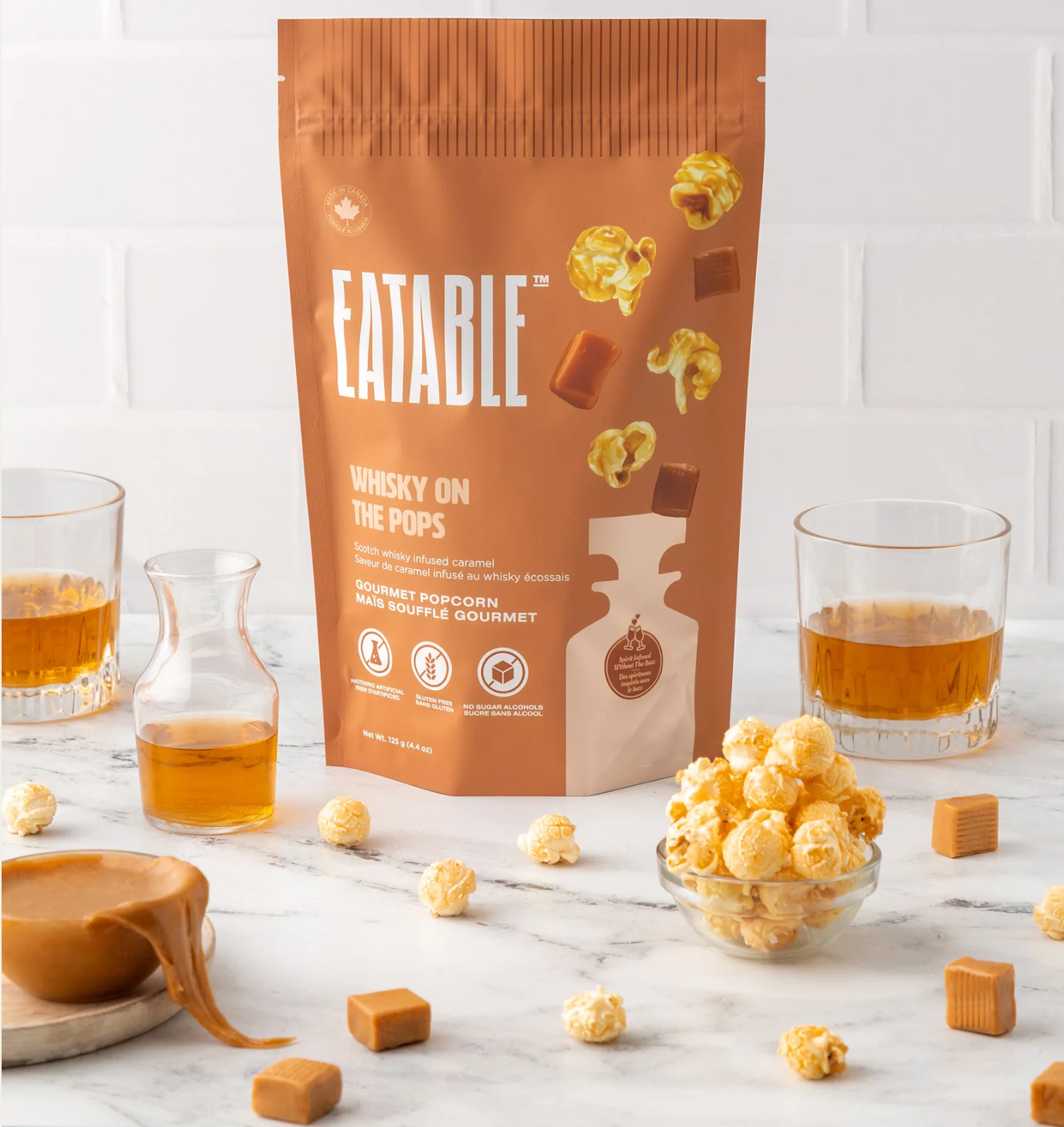 Whisky on the Pops - Scotch Infused Caramel Popcorn