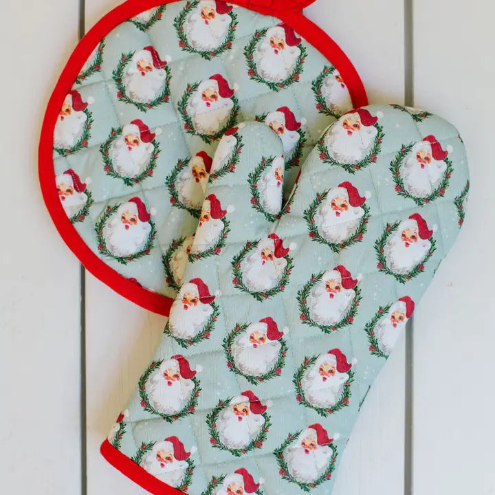 Oven Mitt and Potholder Set