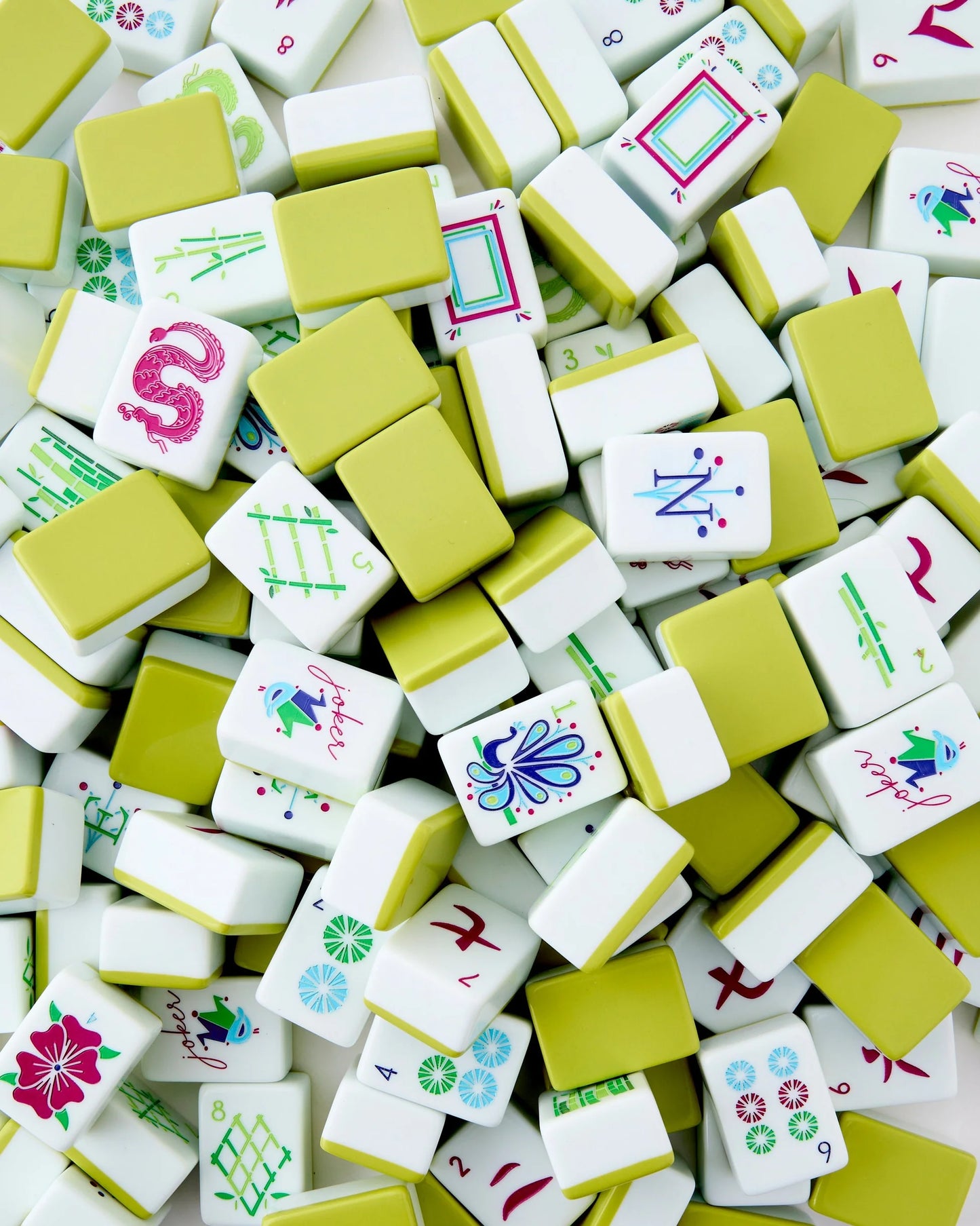 Extra Large Citron Mahjong Tiles