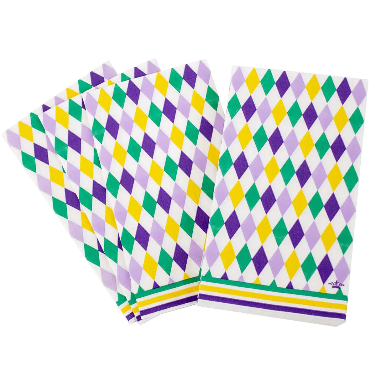 Mardi Gras Harlequin Guest Napkins