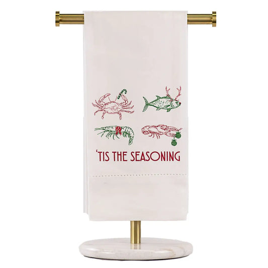 Tis the Seasoning Hemstitch Hand Towel