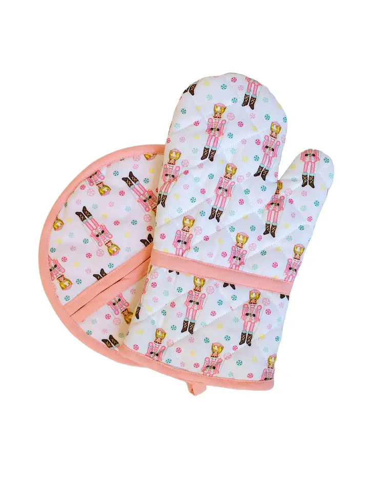 Oven Mitt and Potholder Set