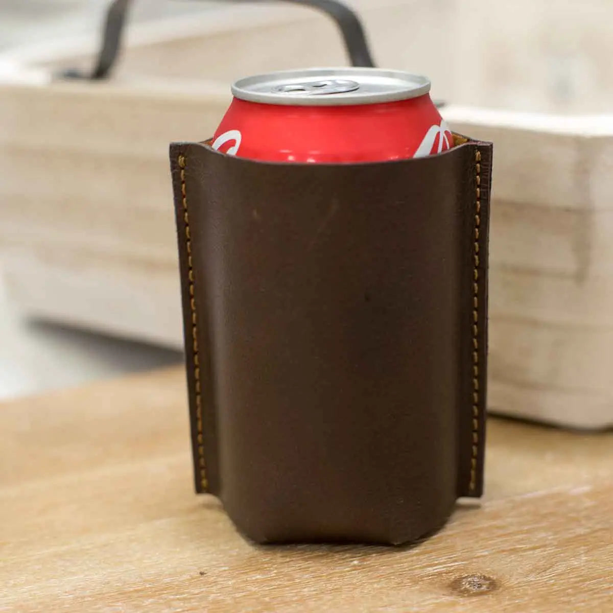 Leather Can Cooler