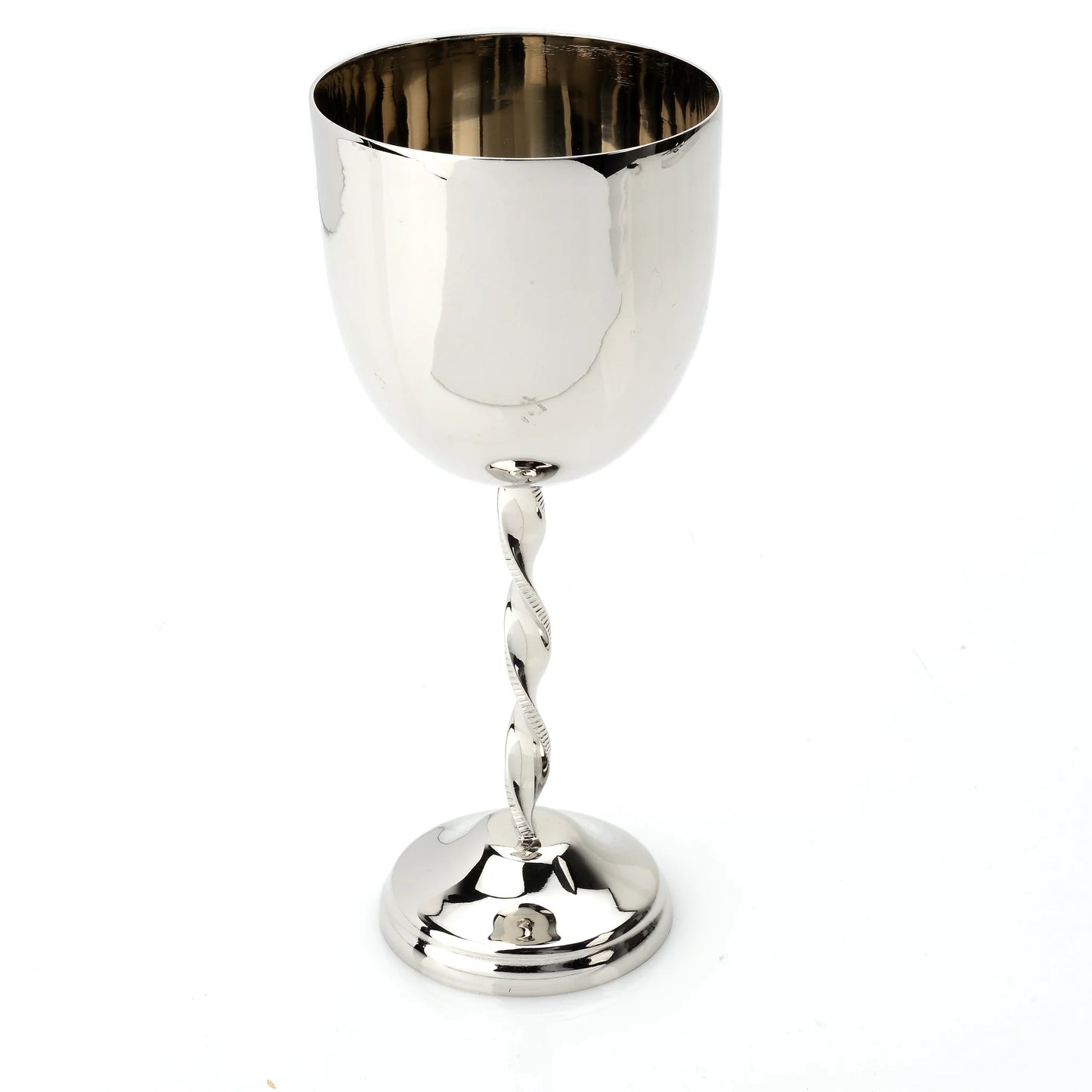 Twisted Stem Kiddush Goblet