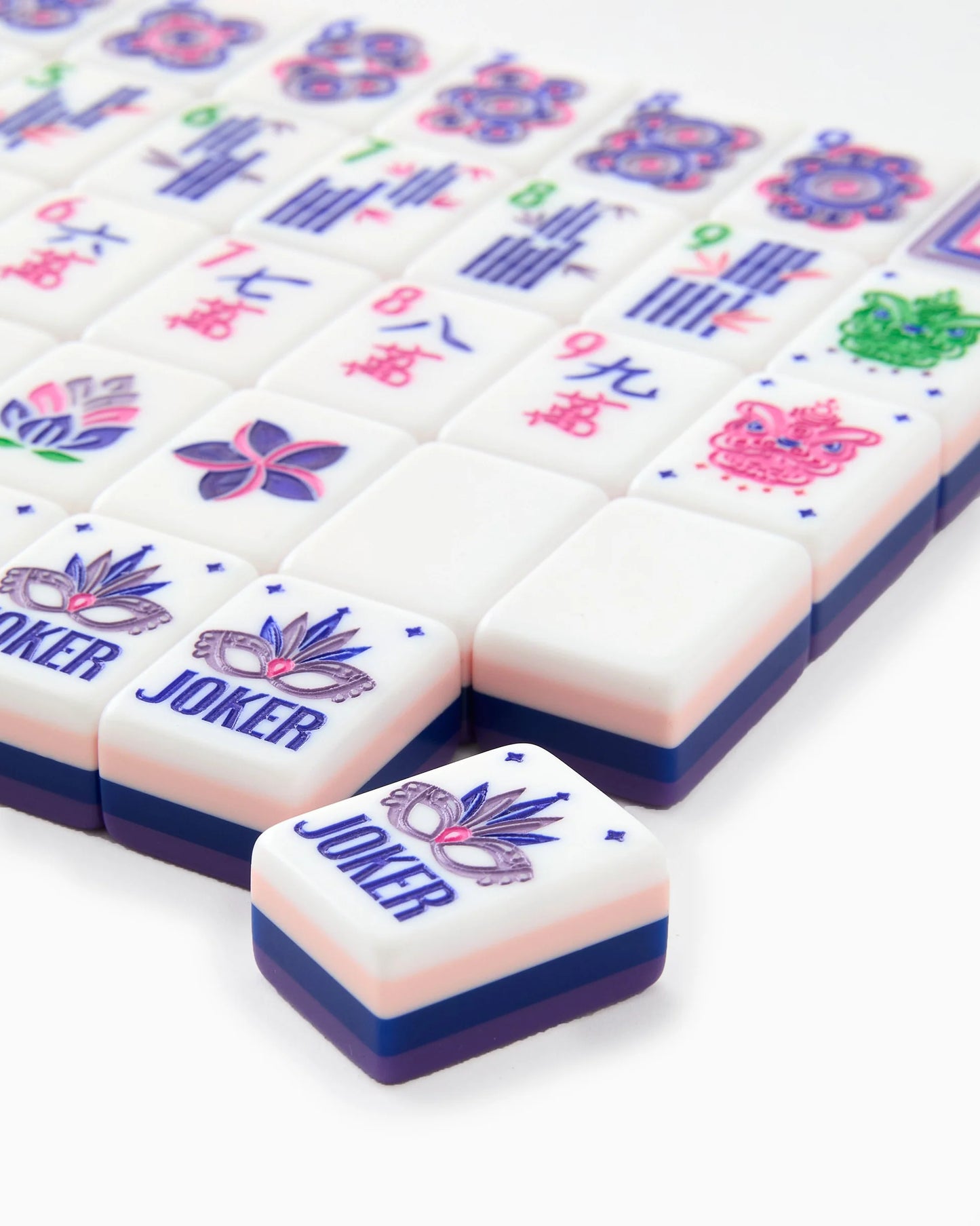 Lilac Soiree Mahjong Tiles