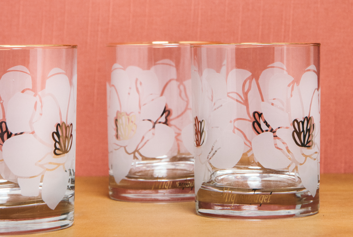 Mignon Faget Magnolia Glasses