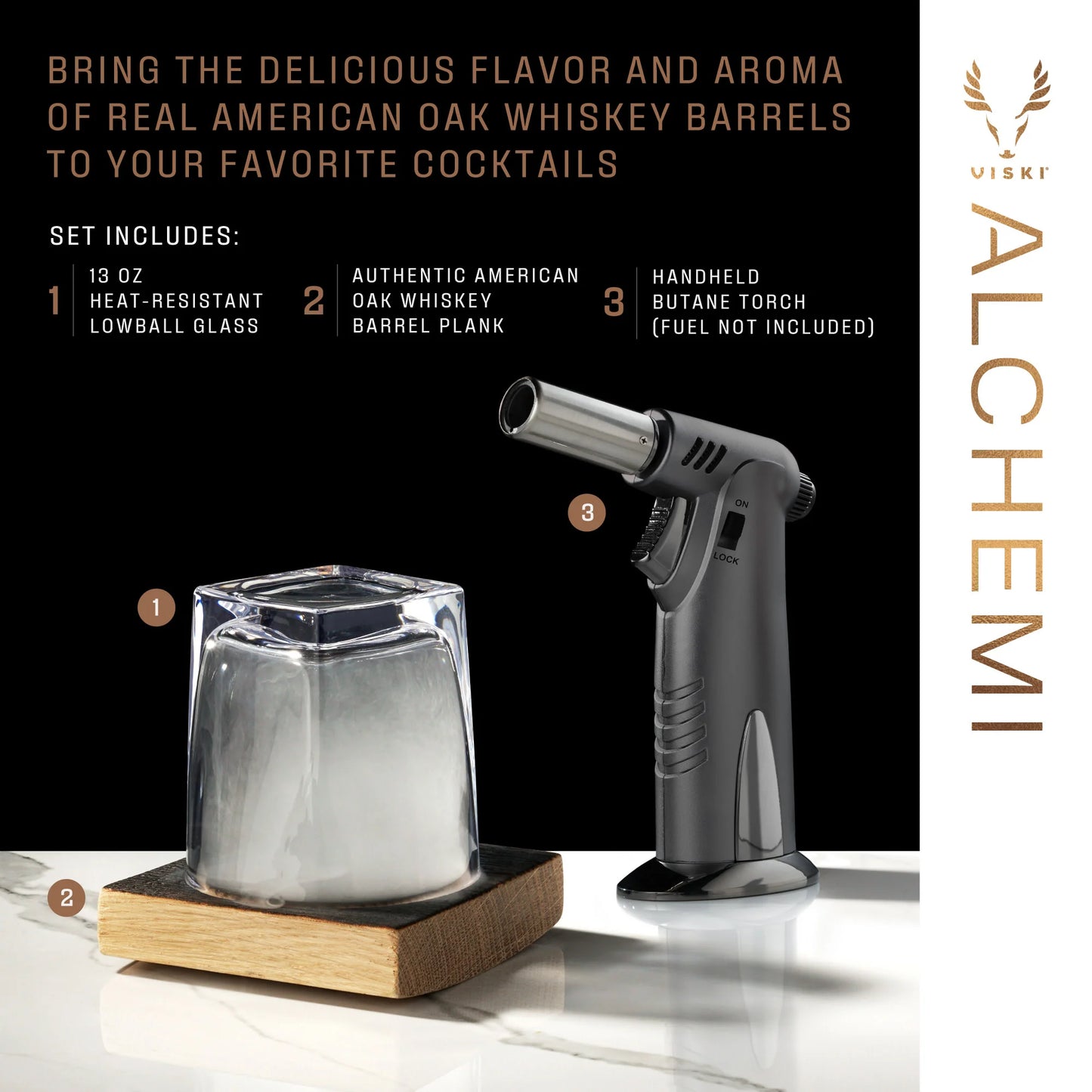 ALCHEMI BARREL BOARD SMOKING KIT