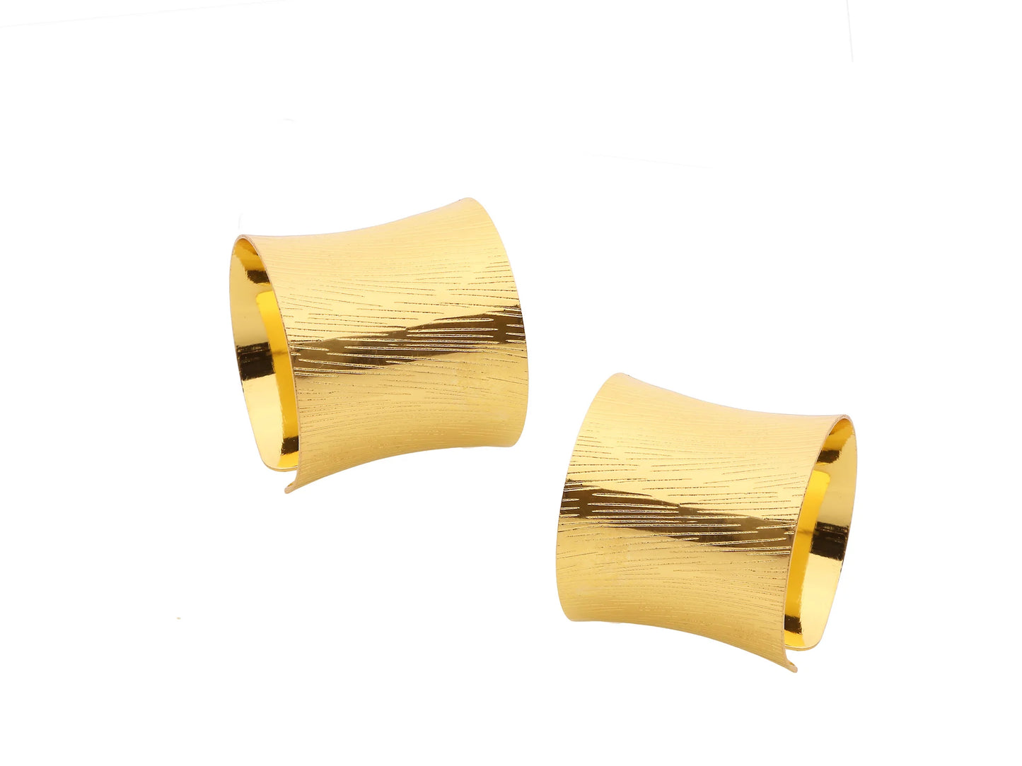 Set Of 6 Gold Napkin Rings