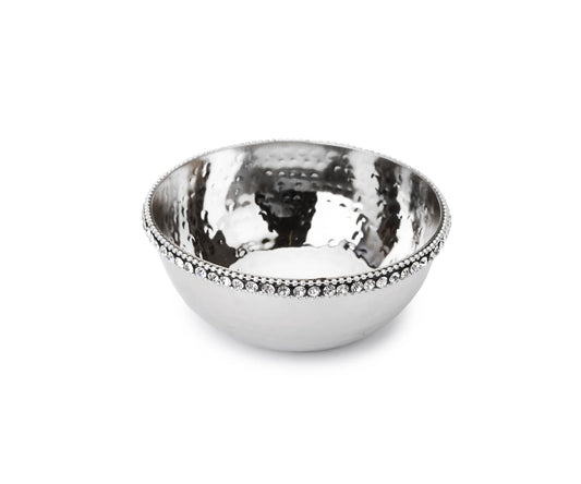 Stainless Steel Candy Dish with Crystal Beads